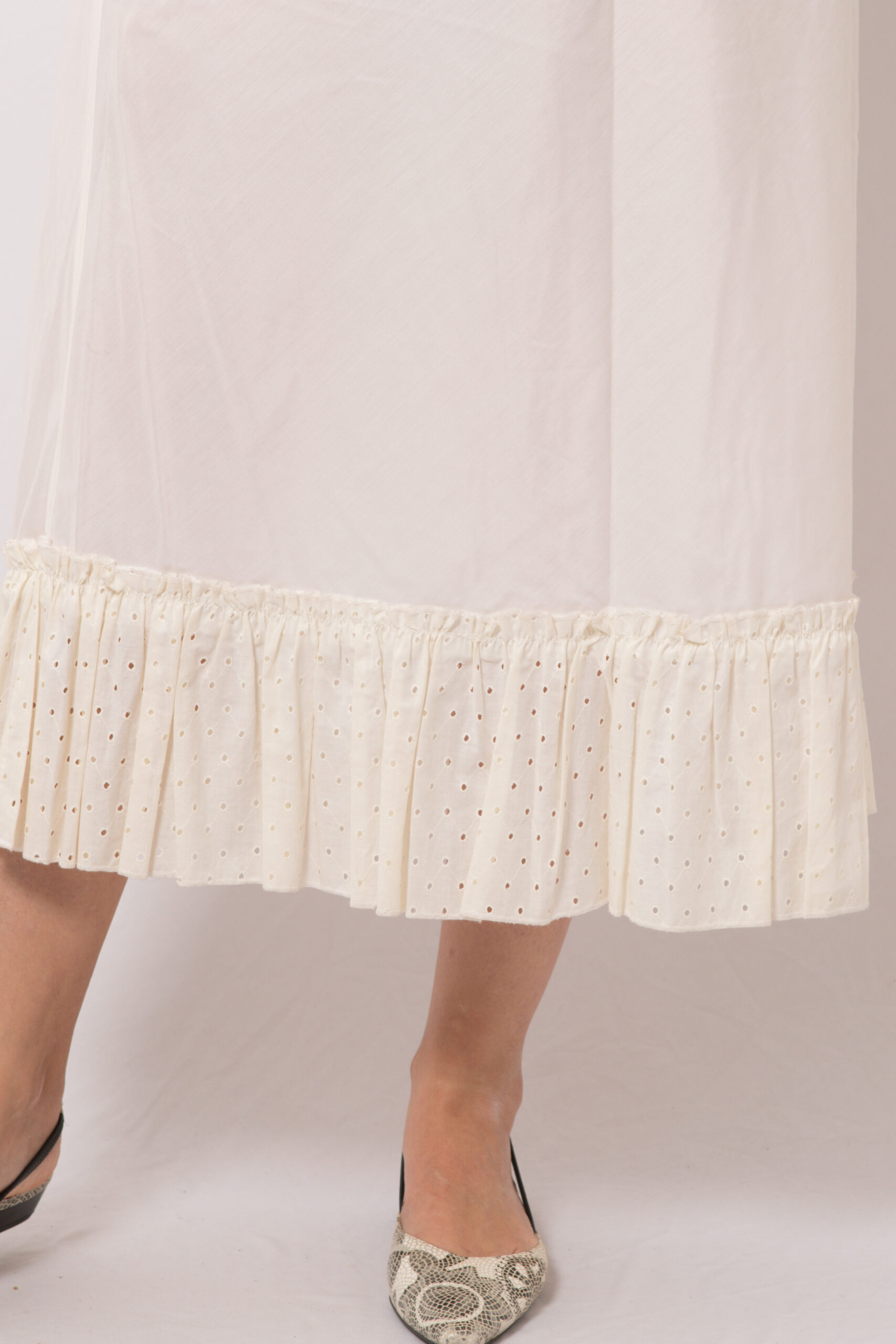 Vintage Long Cotton Half Slip Vintage Long Cotton Half Slip - Image 3