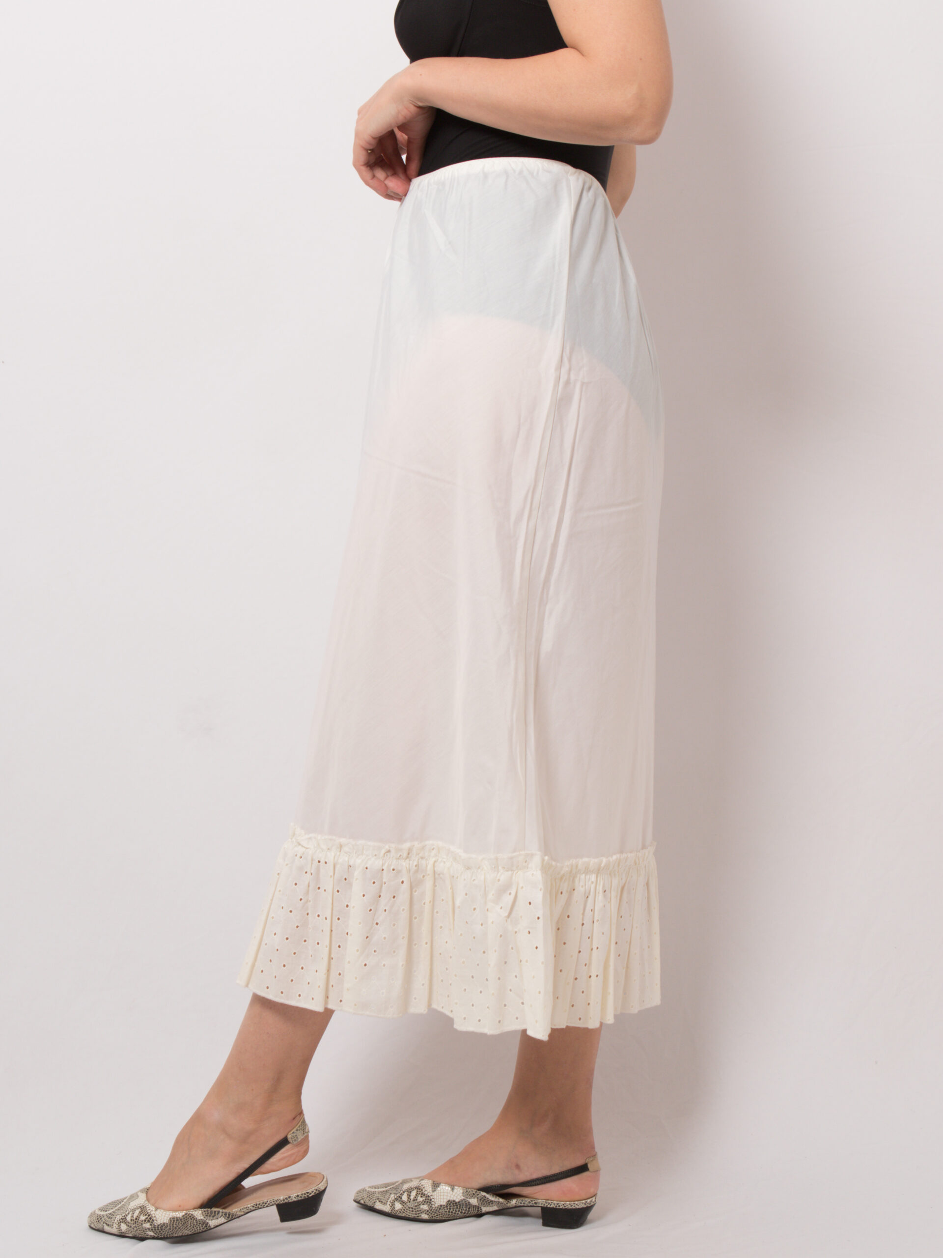 Vintage Long Cotton Half Slip Vintage Long Cotton Half Slip - Image 4