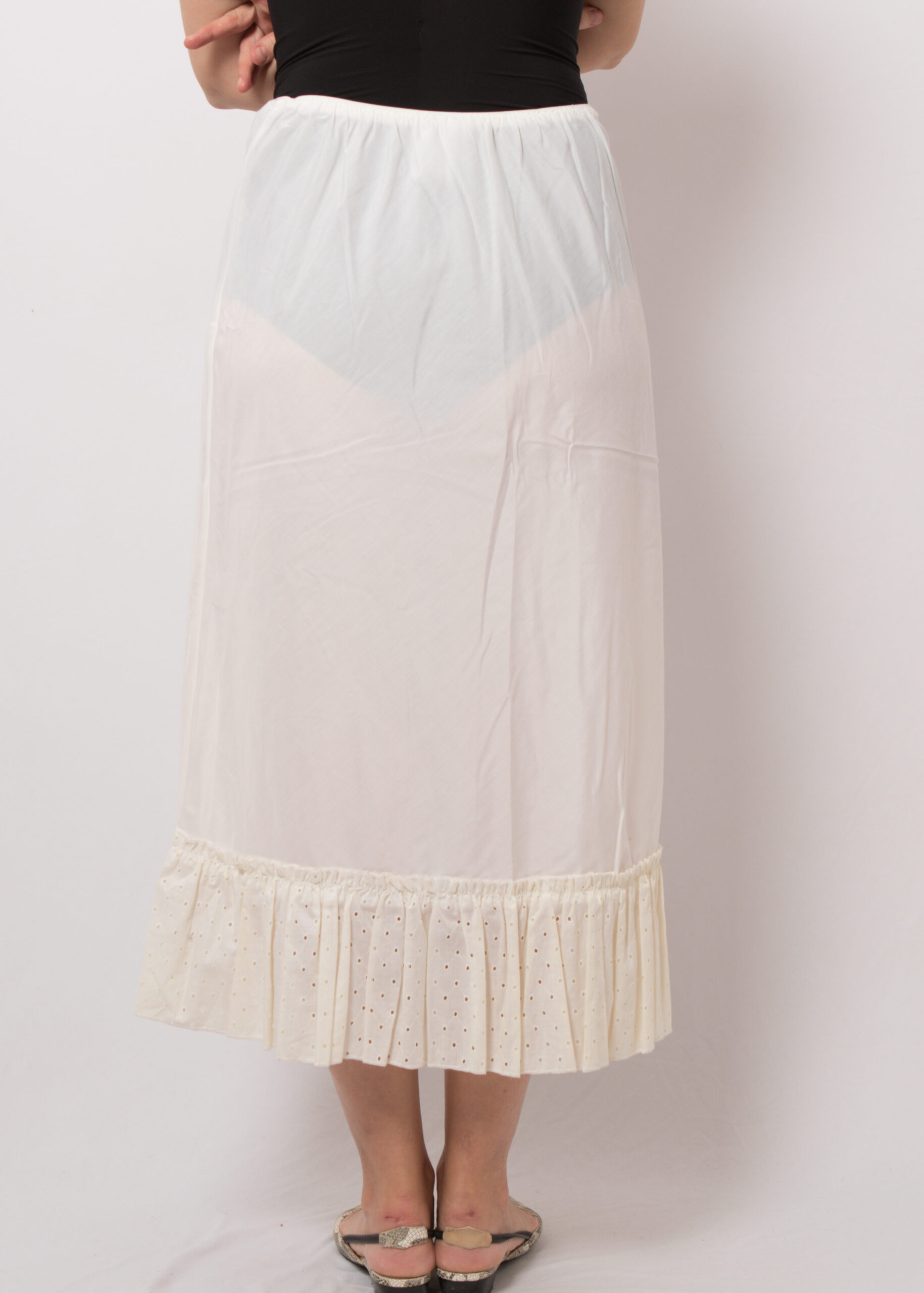 Vintage Long Cotton Half Slip Vintage Long Cotton Half Slip - Image 5