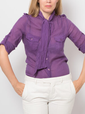 Vintage Bow Tie Blouse