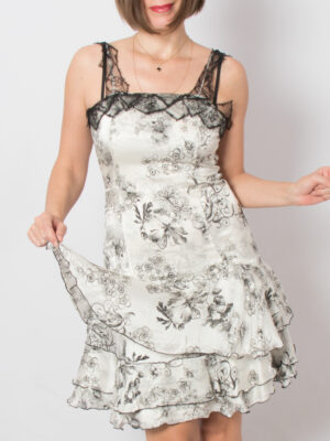2000s Mariella Rosati Ruffle Dress