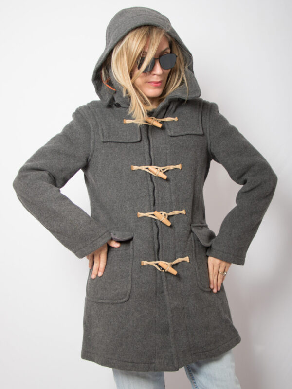 Vintage Hooded Duffle Coat - Image 4