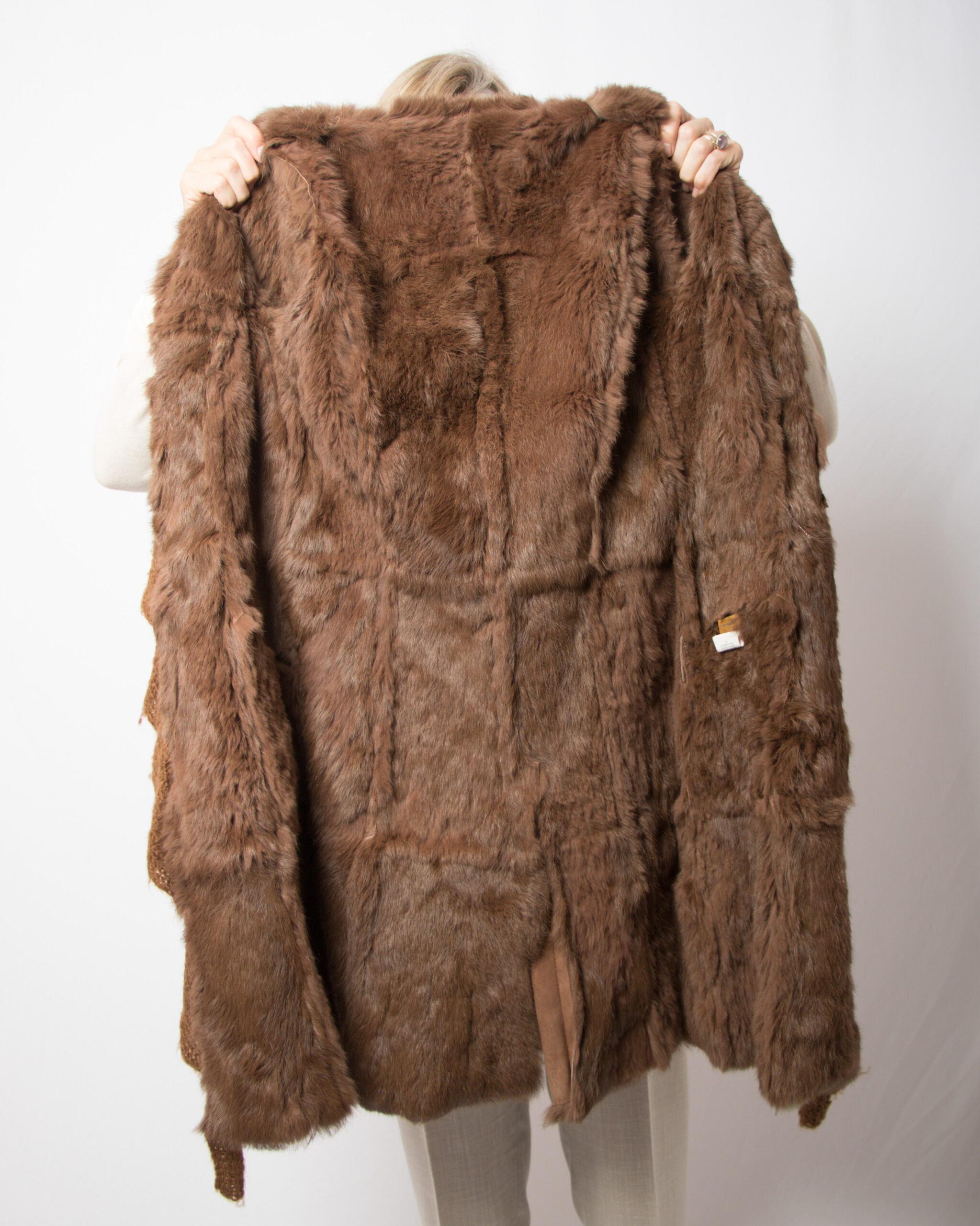 Stefanel Suede and Rabbit Fur Coat Stefanel Suede and Rabbit Fur Coat - Image 6