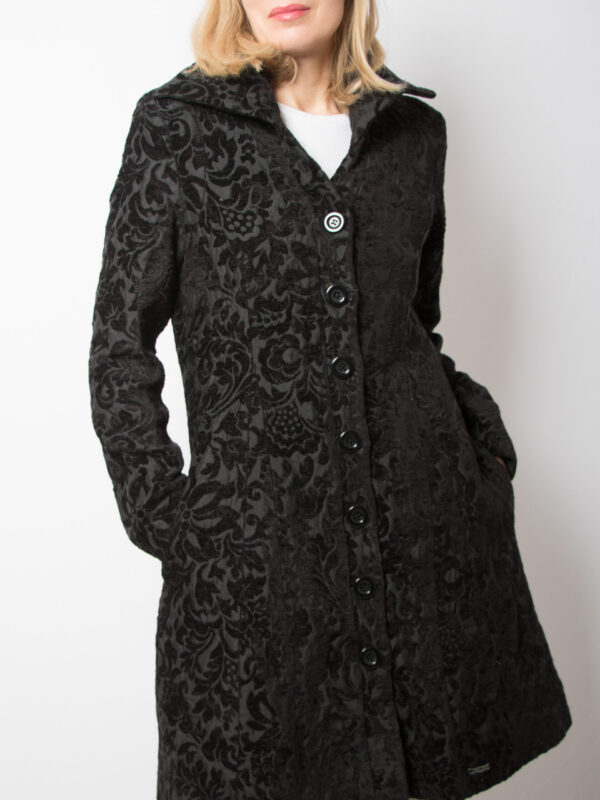 Y2K DESIGUAL Brocade Fitted Coat - Image 4