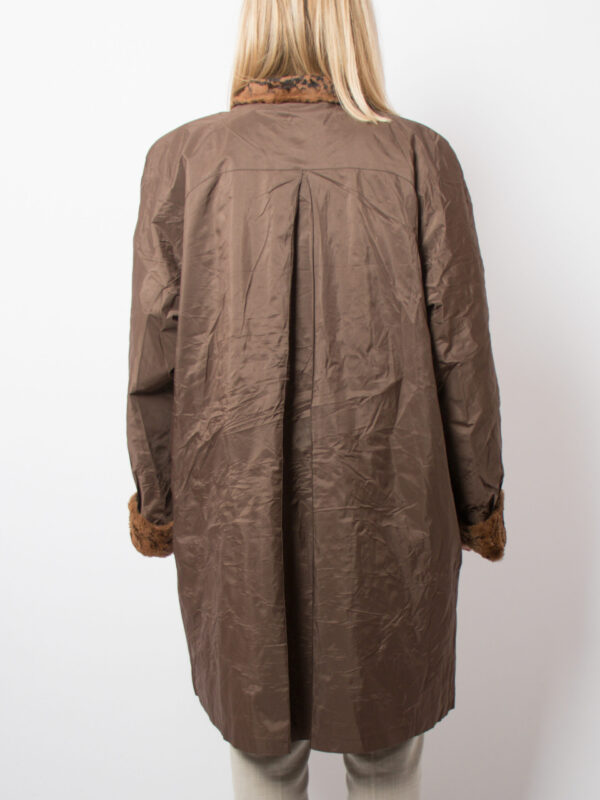 Vintage Floral Fur Lining Coat - Image 4