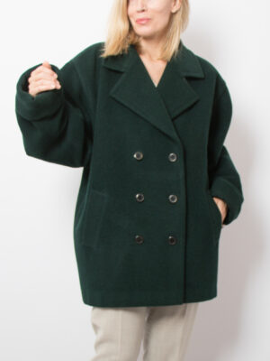 Vintage Oversized Green Overcoat