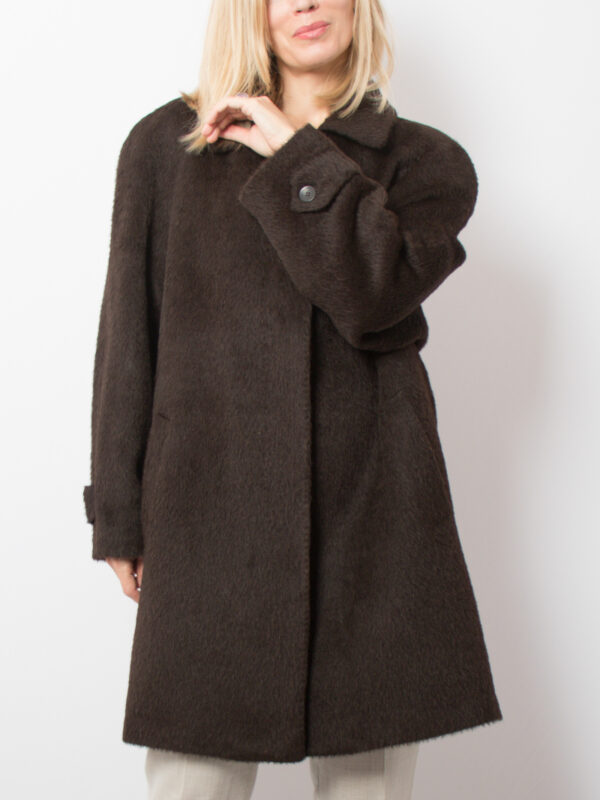 Vintage Fuzzy Cashmere Coat - Image 2