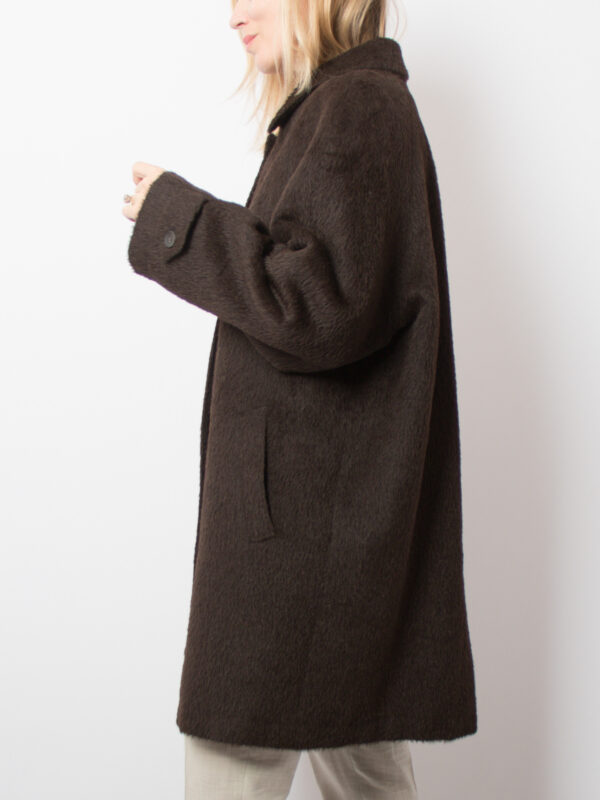 Vintage Fuzzy Cashmere Coat - Image 3