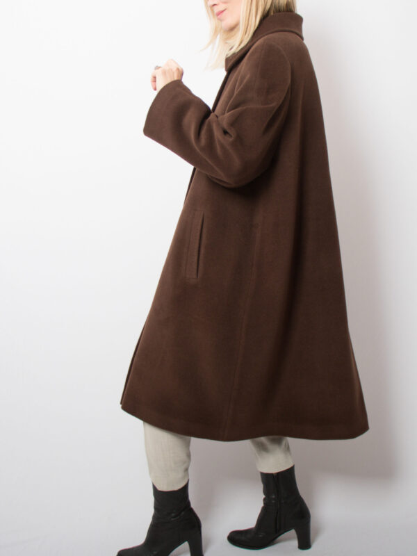 80s Wool Swing Coat - Image 4