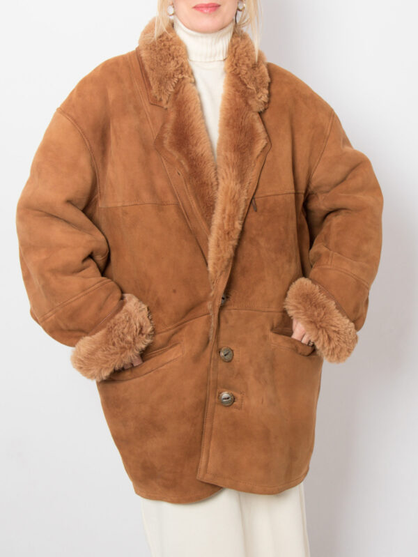 90s Suede Shearling Jacket