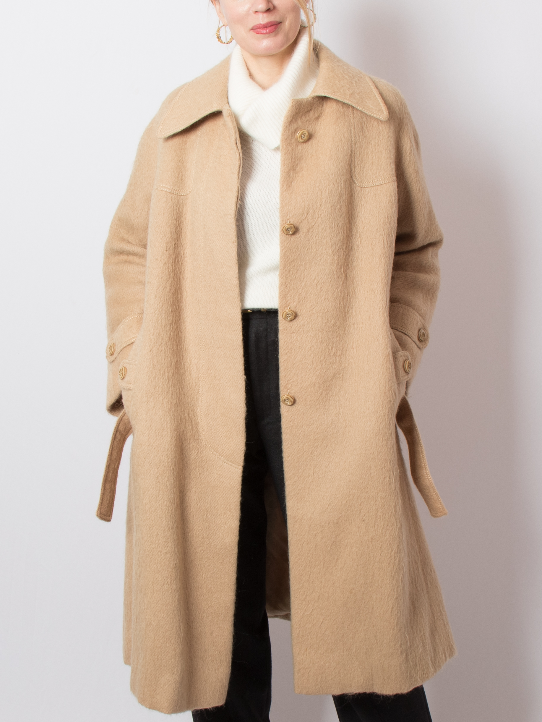 Vintage Wool Trench Coat Vintage Wool Trench Coat - Image 8