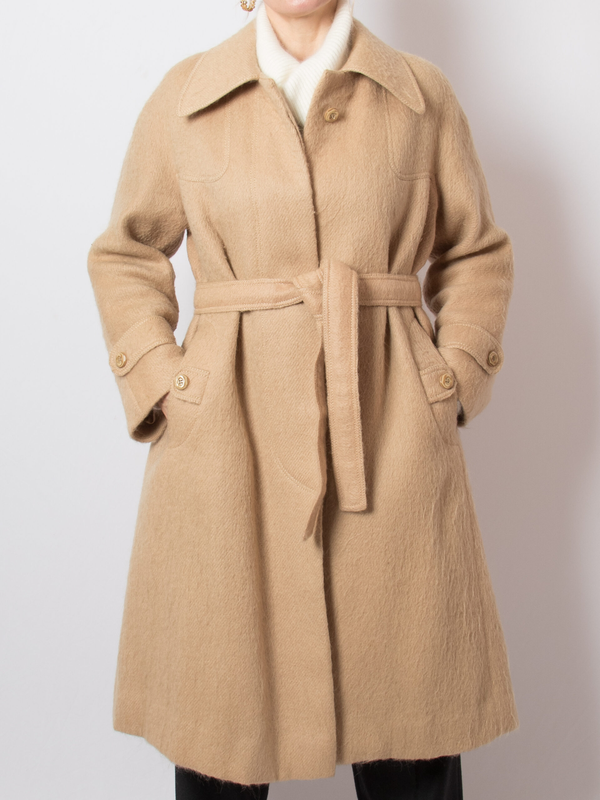 Vintage Wool Trench Coat Vintage Wool Trench Coat - Image 7