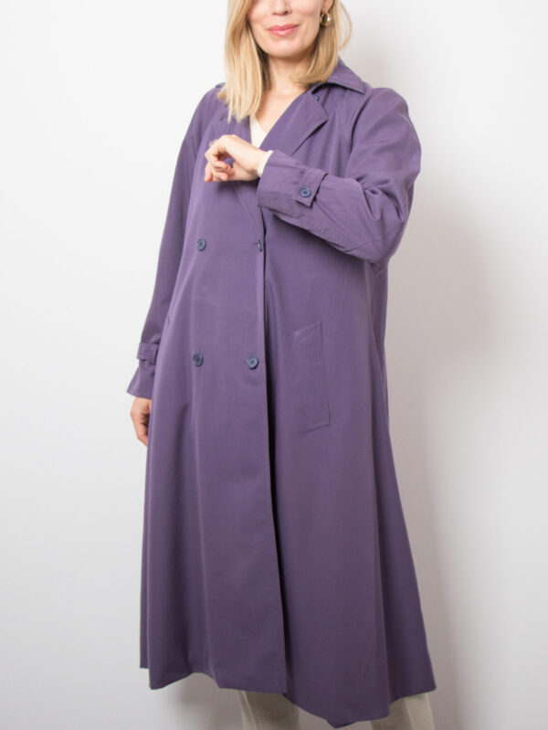 80s Christian Aujard Trench Coat - Image 4
