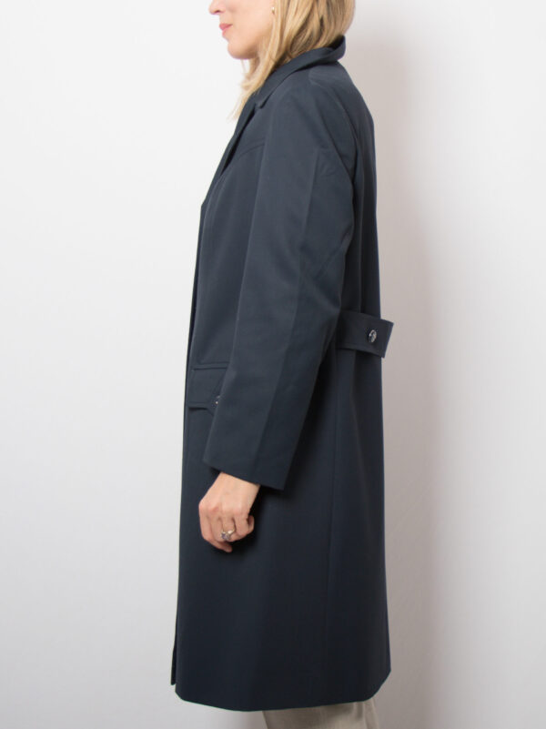 Vintage French Navy Trench Coat - Image 3