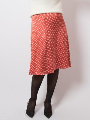 Rene Lezard Satin Silk Skirt