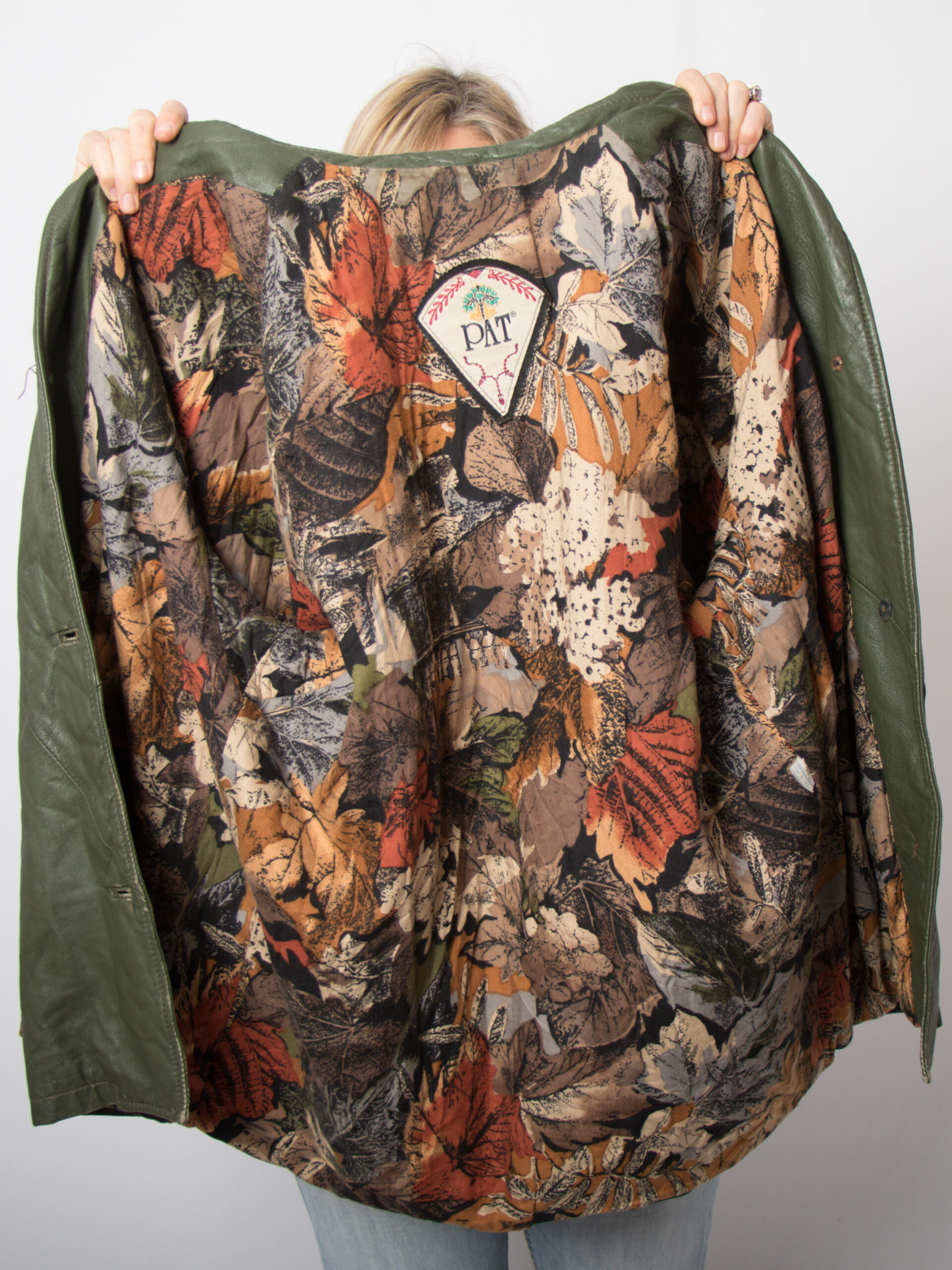 90s Oversized Green Leather Jacket 90s Oversized Green Leather Jacket - Image 6