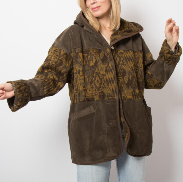 80s Blanket Coat with Hood - Image 5