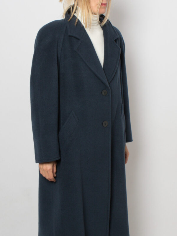Vintage PERSONA Teal Cashmere Coat - Image 5