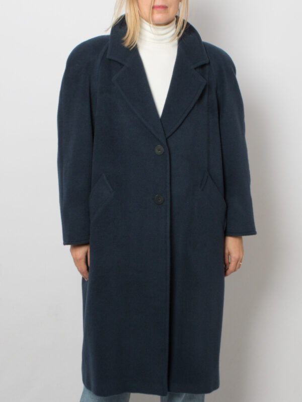 Vintage PERSONA Teal Cashmere Coat - Image 6