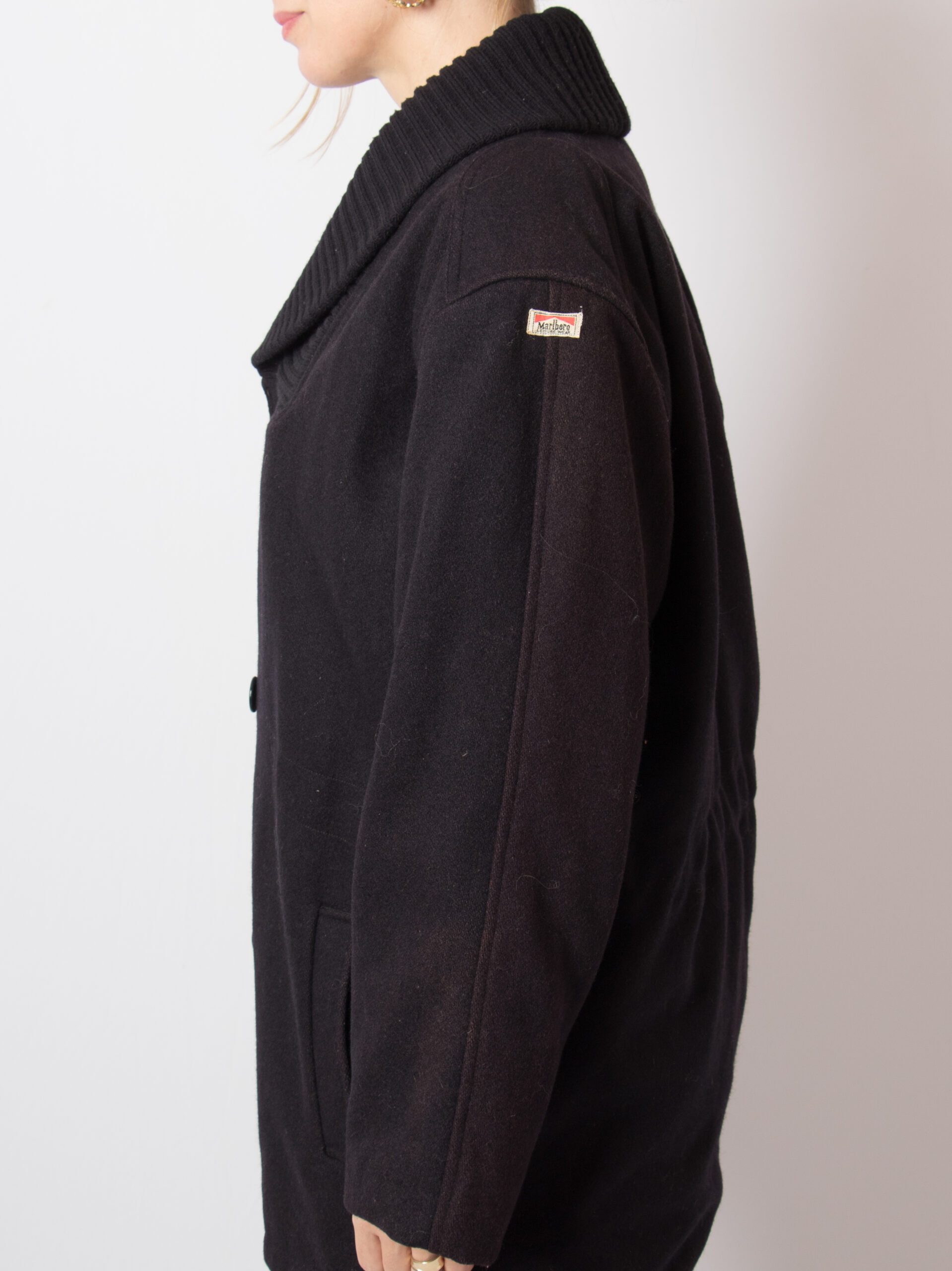 90s Marlboro Navy Pea Coat Men 90s Marlboro Navy Pea Coat Men - Image 6