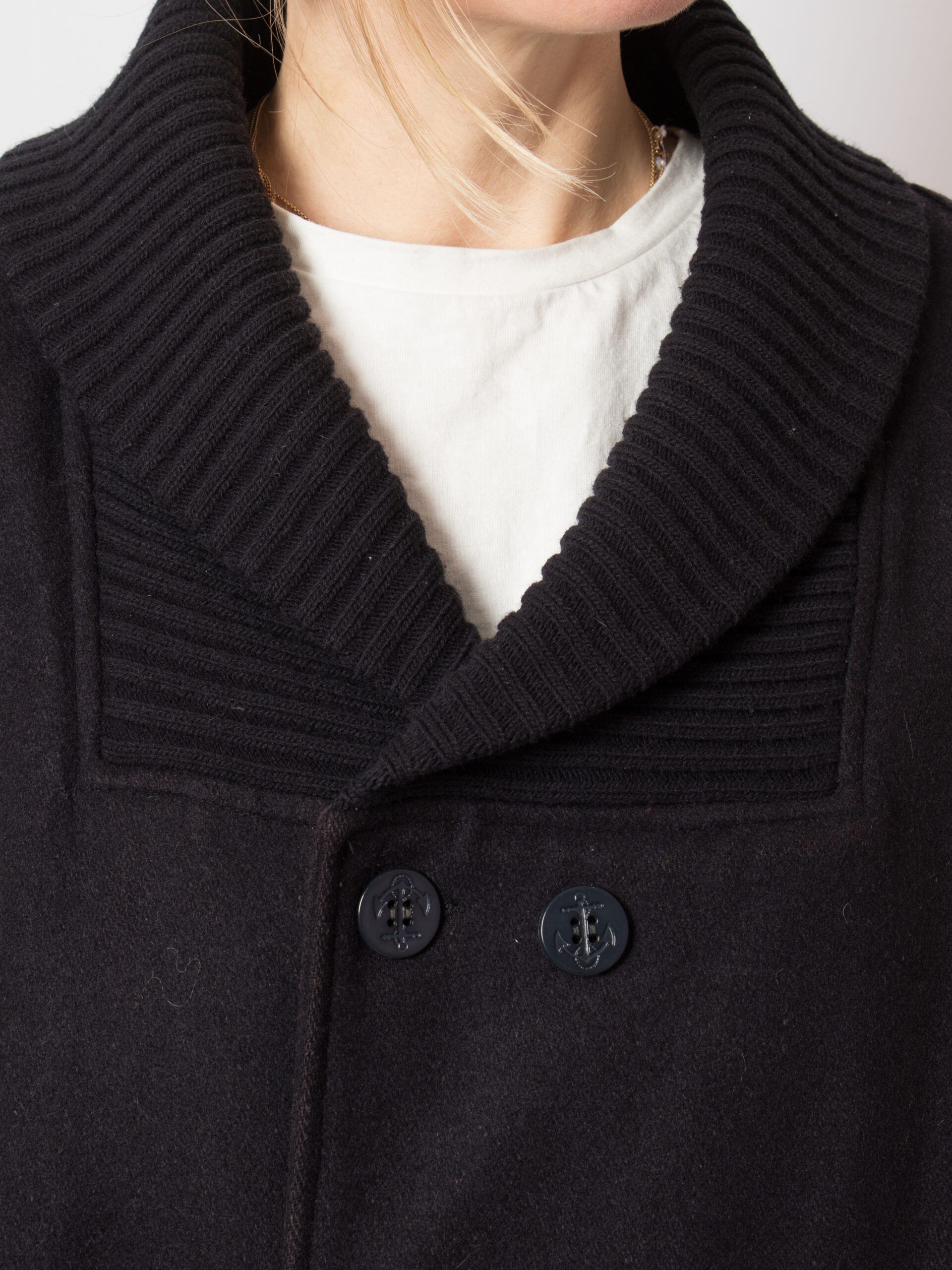 90s Marlboro Navy Pea Coat Men 90s Marlboro Navy Pea Coat Men - Image 8