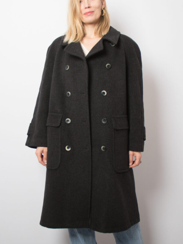 80s Oversized Mohair Coat - Image 2