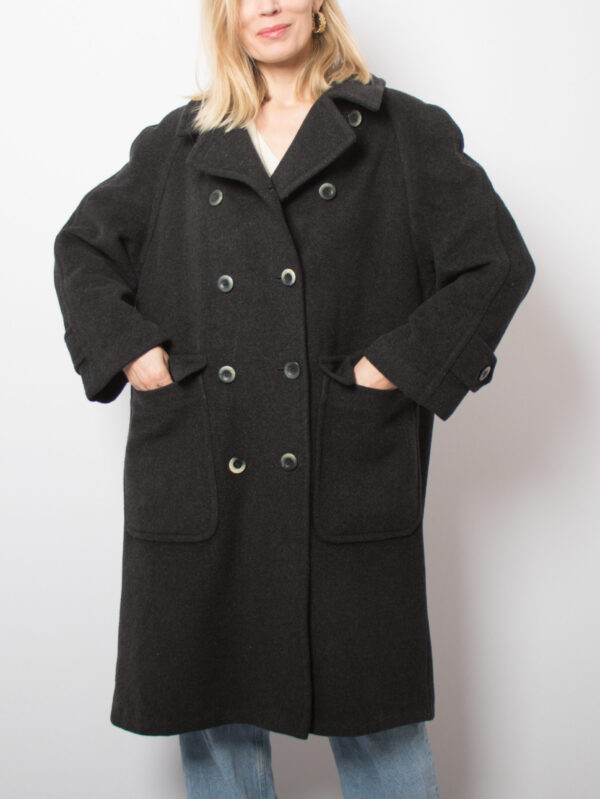 80s Oversized Mohair Coat - Image 4