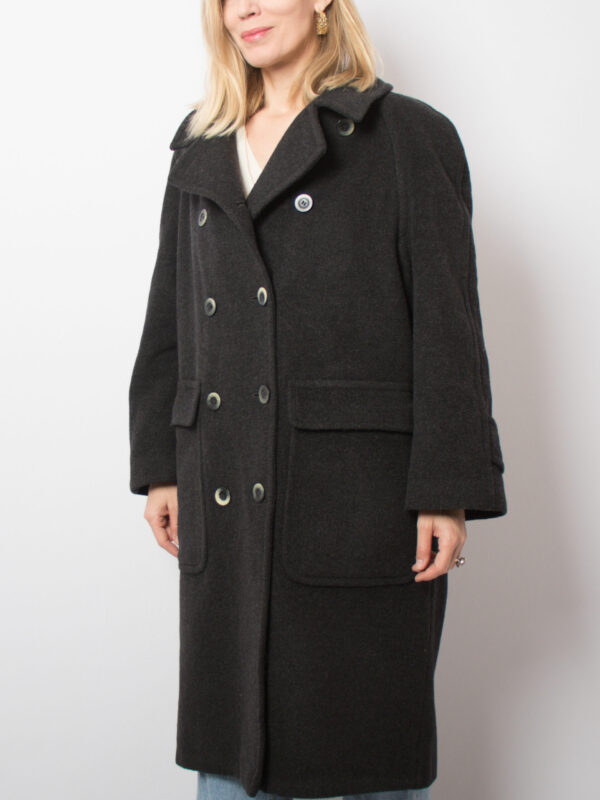 80s Oversized Mohair Coat - Image 5