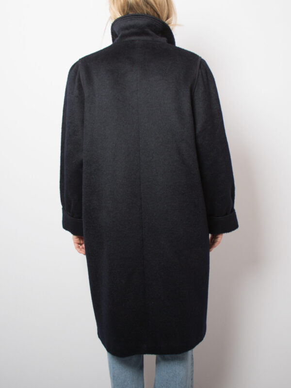 Vintage C&A Blue Alpaca Coat - Image 5