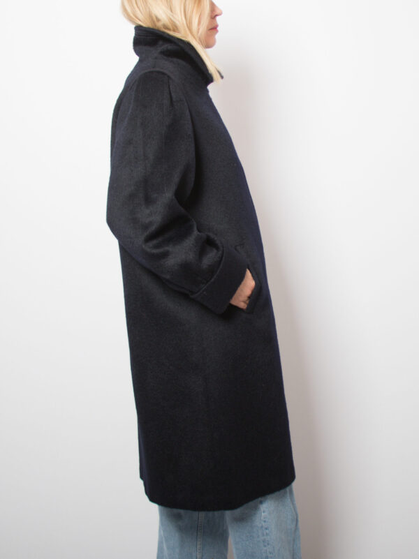 Vintage C&A Blue Alpaca Coat - Image 6