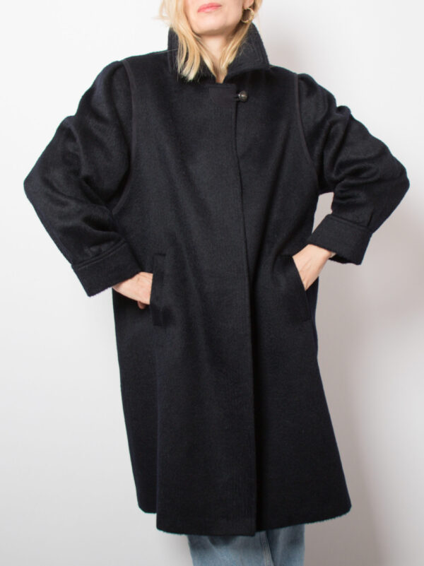 Vintage C&A Blue Alpaca Coat