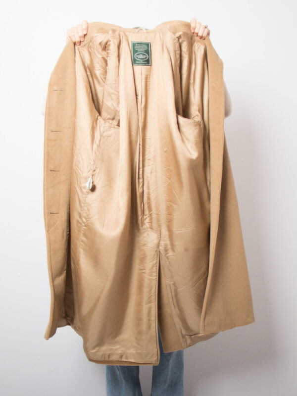 Vintage Camel Coat with Belt - Image 7