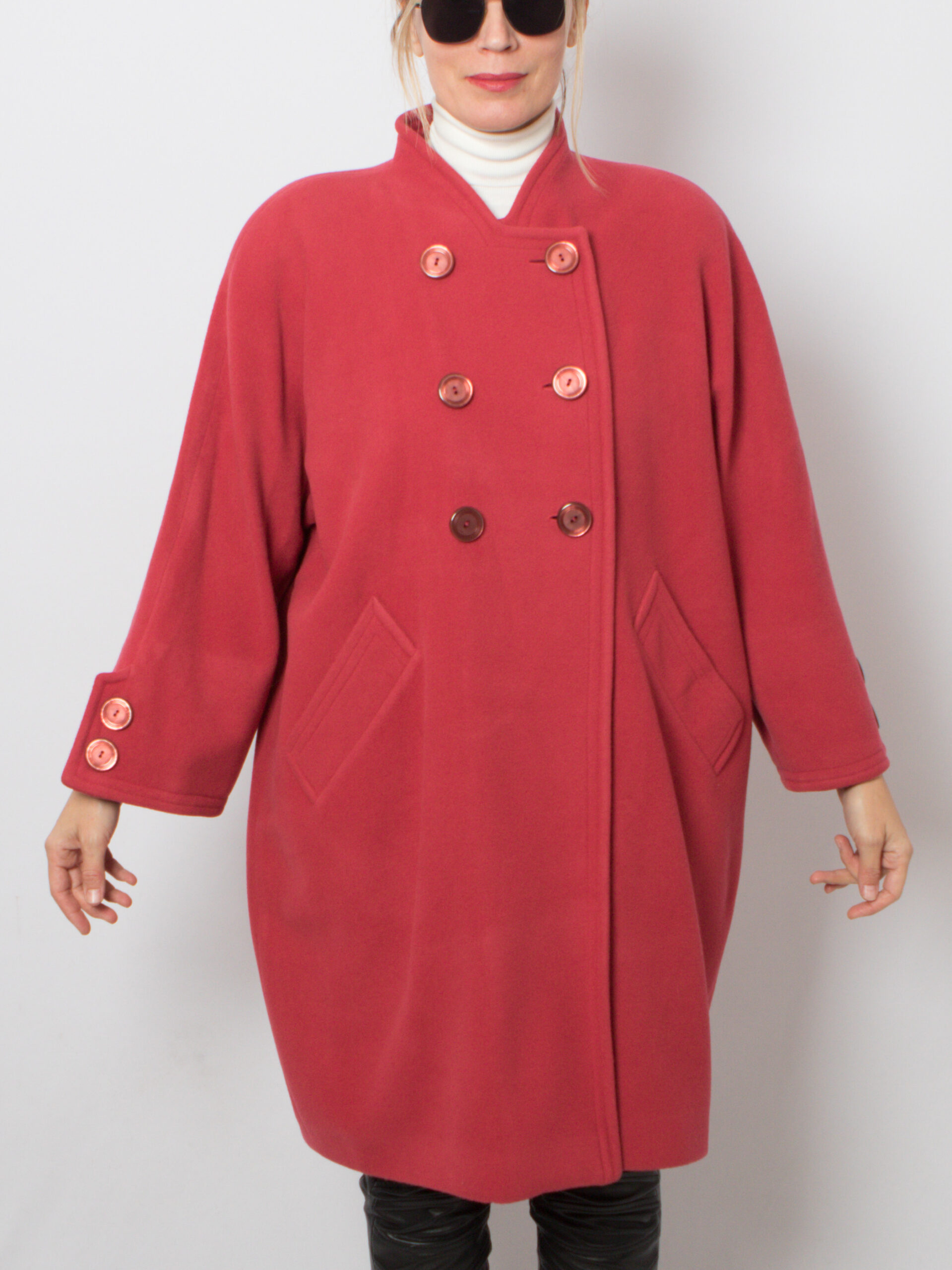80s Pink Wool Coat 80s Pink Wool Coat - Image 2