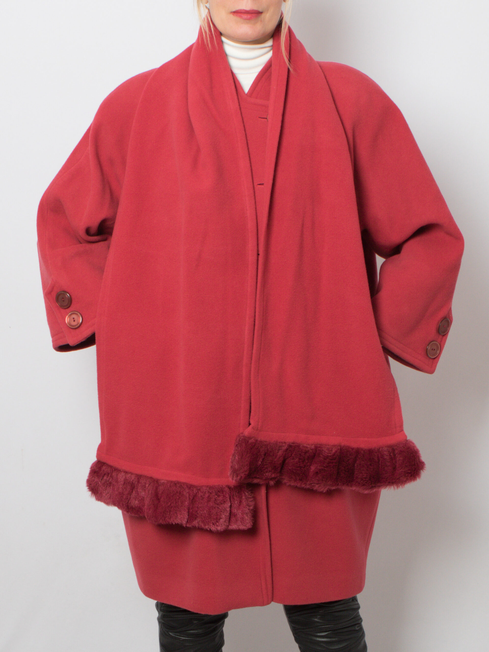 80s Pink Wool Coat 80s Pink Wool Coat - Image 6