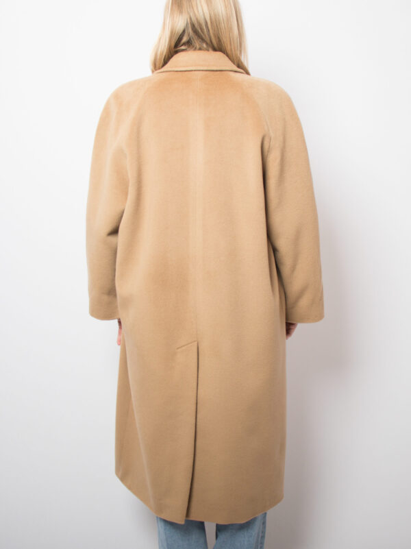 Vintage Camel Coat with Belt - Image 4