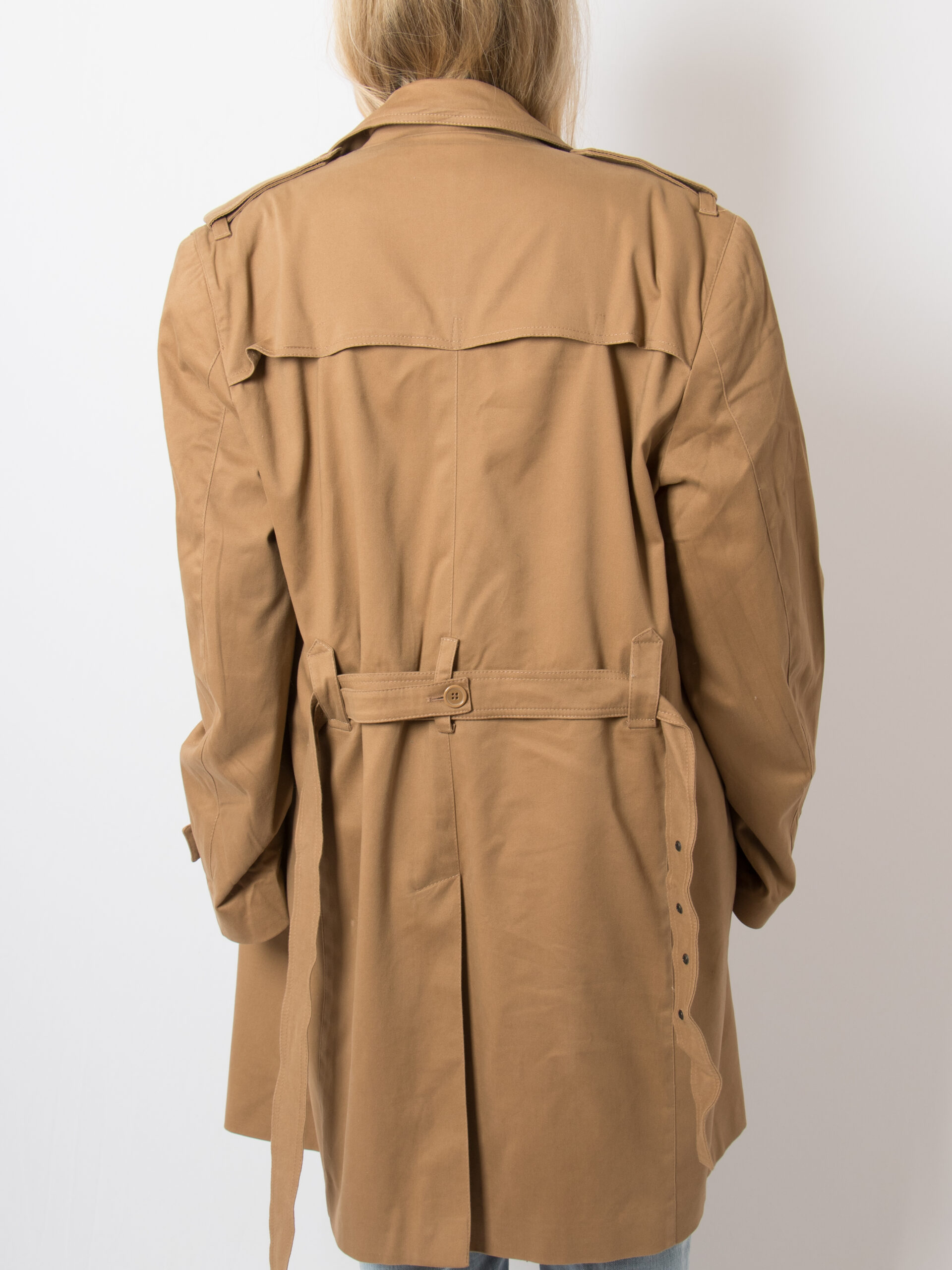 Vintage Italian Camel Trench Coat Vintage Italian Camel Trench Coat - Image 4