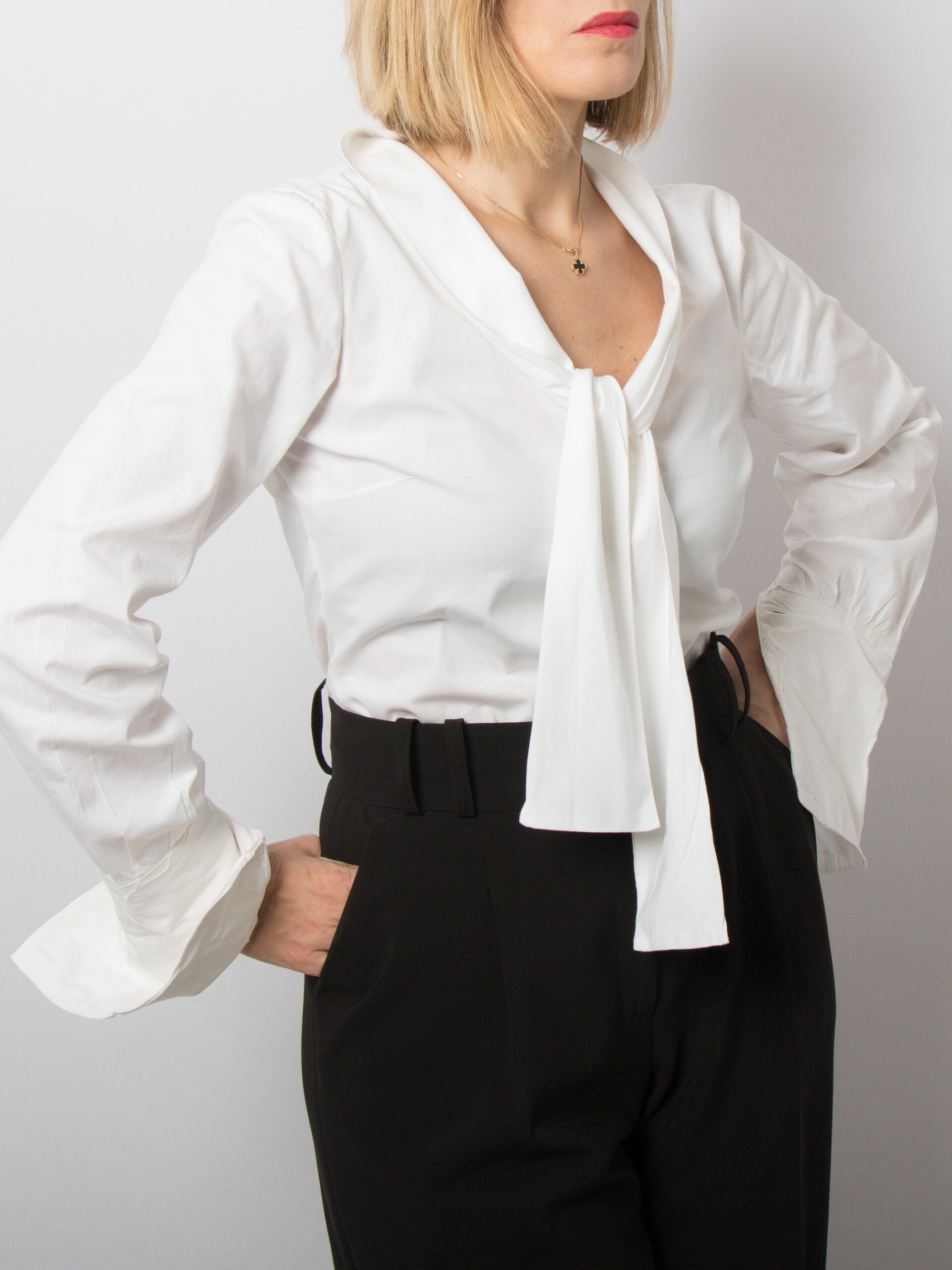 Sonia Fortuna Tie Neck Blouse Sonia Fortuna Tie Neck Blouse - Image 6