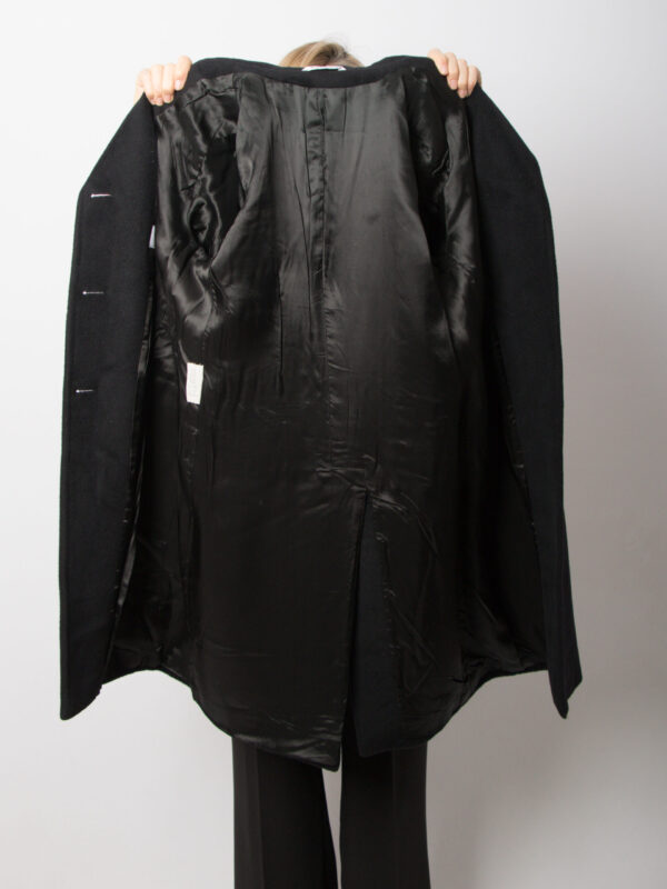 Vintage Black Cashmere Coat - Image 6