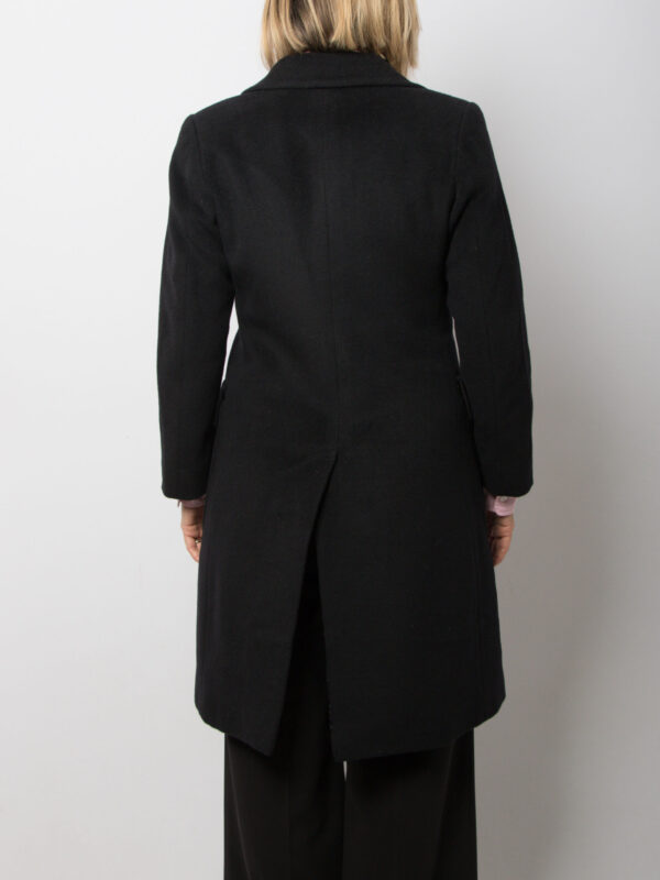 Vintage Black Cashmere Coat - Image 3