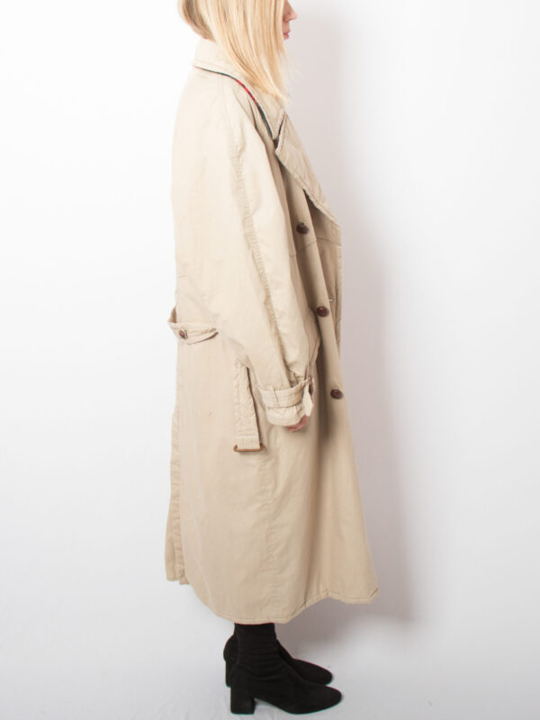90s Henry Cotton Winter Trench Coat - Image 4