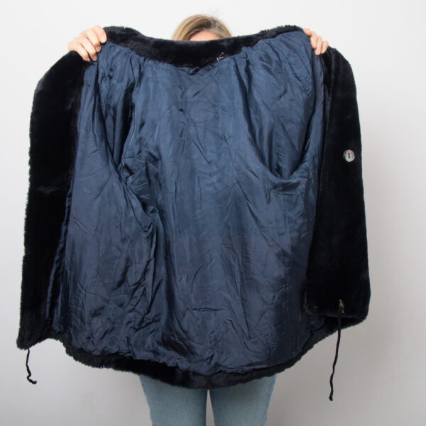 Vintage Hooded Faux Fur Coat - Image 7