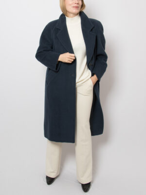 Vintage PERSONA Teal Cashmere Coat