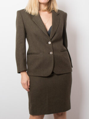 Vintage Tweed Skirt Suit