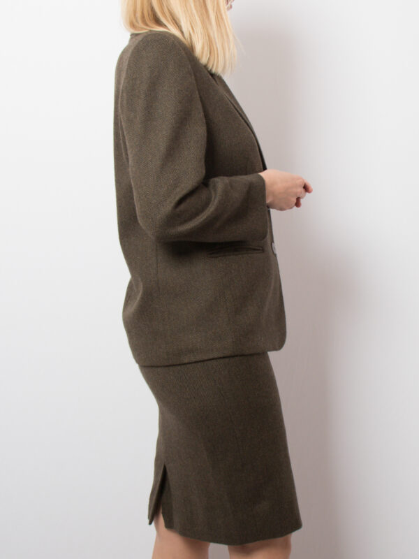 Vintage Tweed Skirt Suit - Image 4