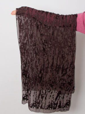 Vintage Iceberg Burnout Velvet Scarf