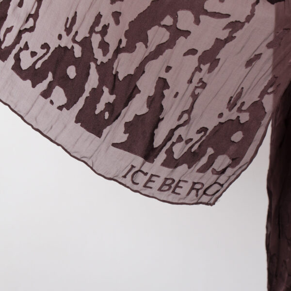 Vintage Iceberg Burnout Velvet Scarf - Image 3