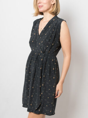 Vintage Silk Wrap Dress