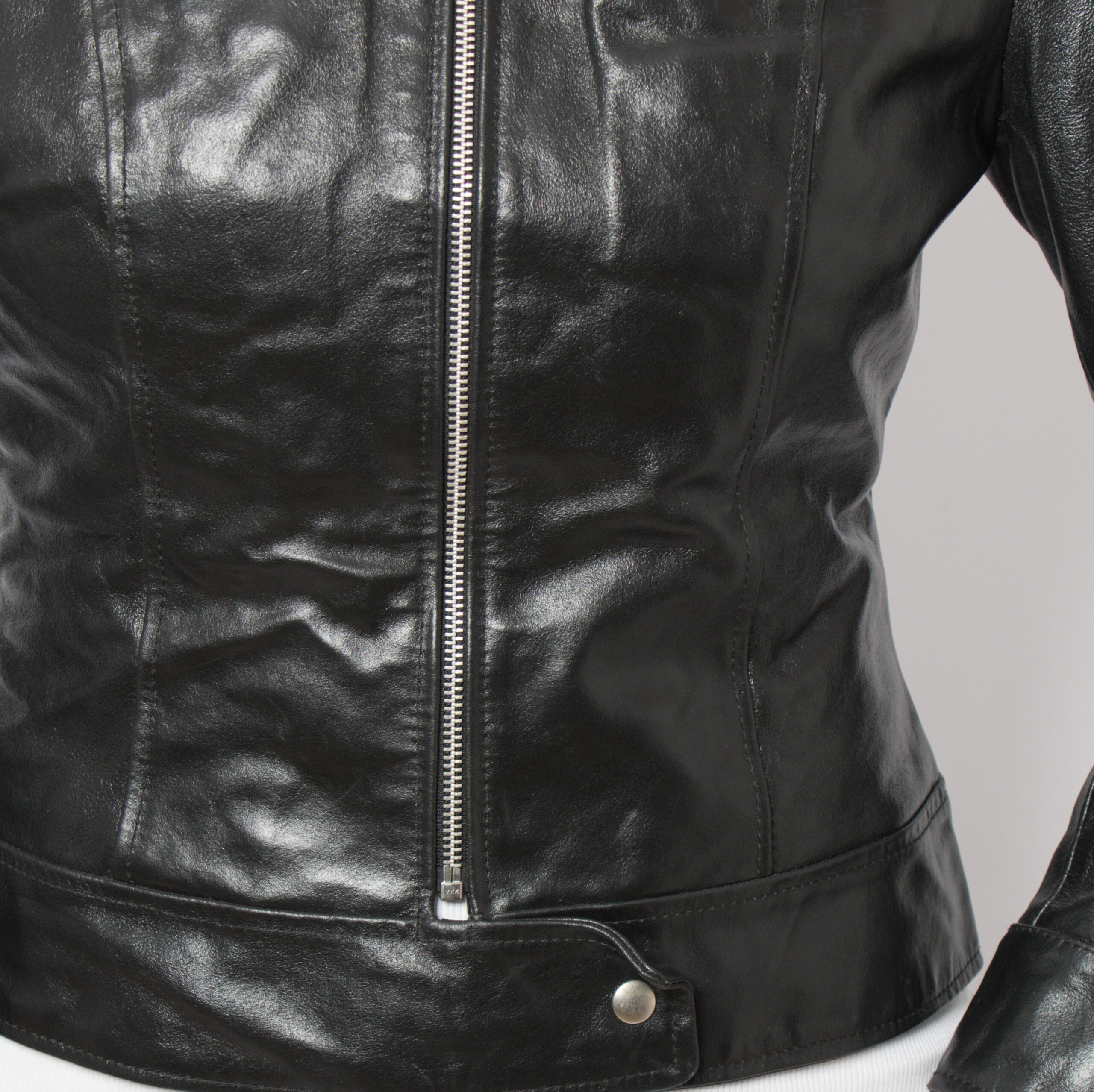 Y2K Cropped Leather Jacket Y2K Cropped Leather Jacket - Image 5