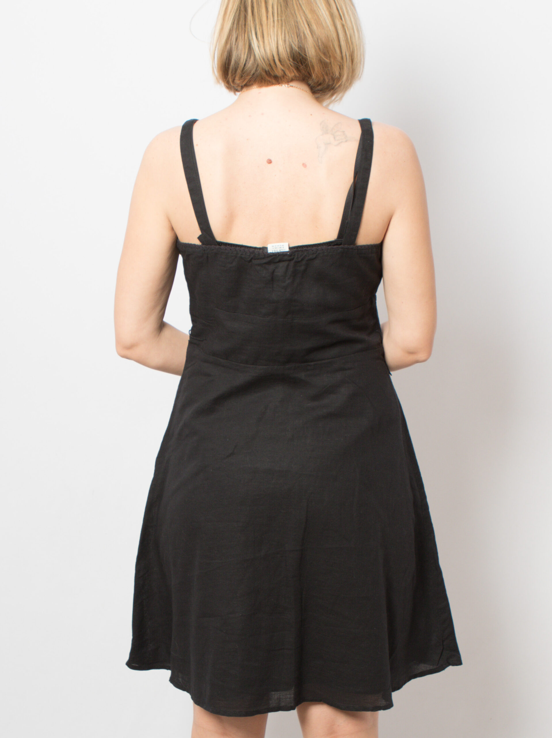 90s Slip Dress Black 90s Slip Dress Black - Image 3