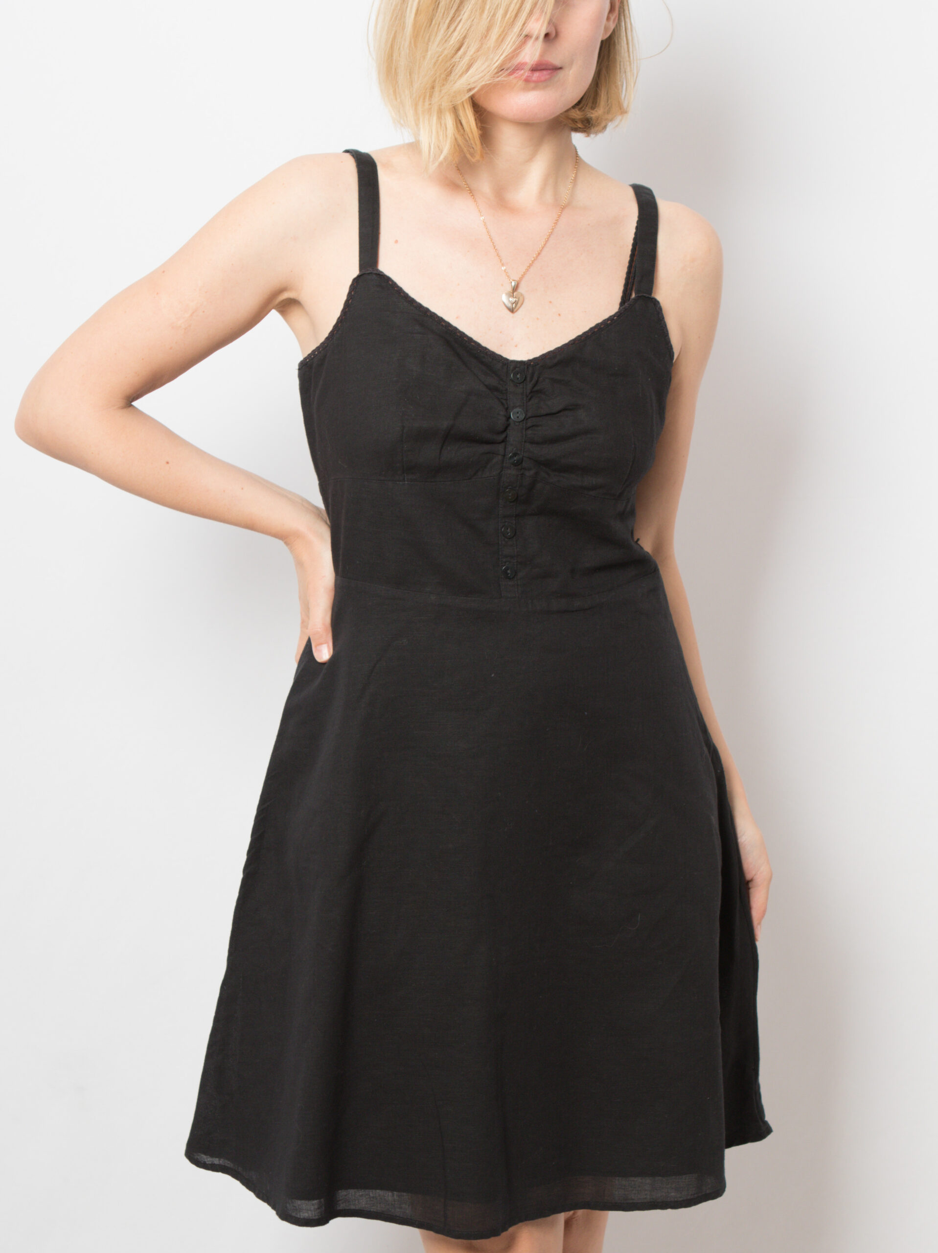 90s Slip Dress Black 90s Slip Dress Black